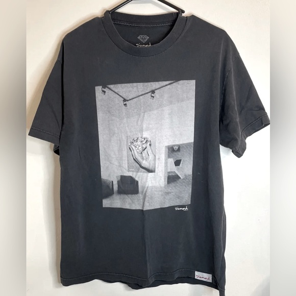 Vintage Diamond Supply Co. T-shirt Mens Size Large Black Made In USA - Picture 1 of 7